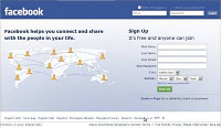 Facebook home page